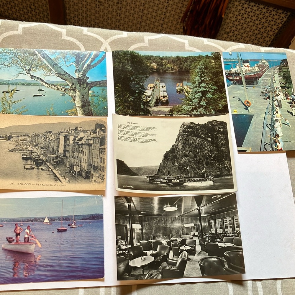 40 Vintage Boat 🛥️ postcards